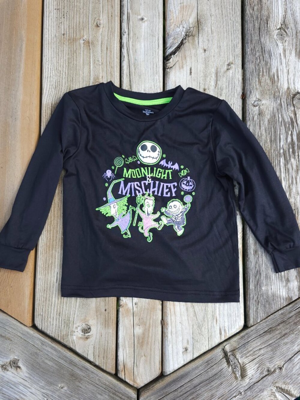 Tim Burton's The Nightmare Before Christmas Toddler Shirt Size 2T 3T Moonlight M